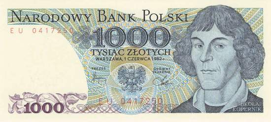 1000 Zloty Polen p146c 1982
